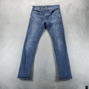 Brooks Brothers‎ Jeans Mens 32x34 Blue 116 Slim Fit Faded Dark Wash Stretch
